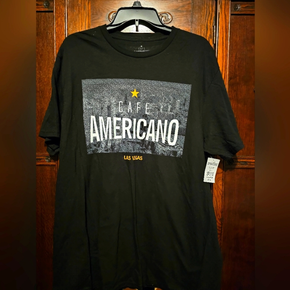 Las Vegas Cafe Americano T-Shirt sz XL